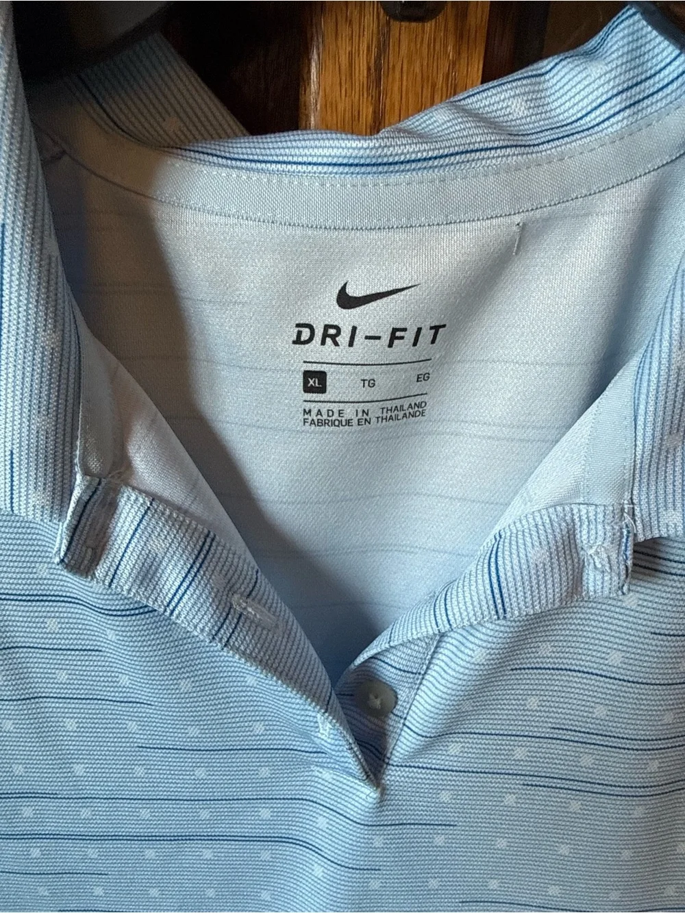 Nike Light Blue Sleeveless Dri-FIT Polo Tank